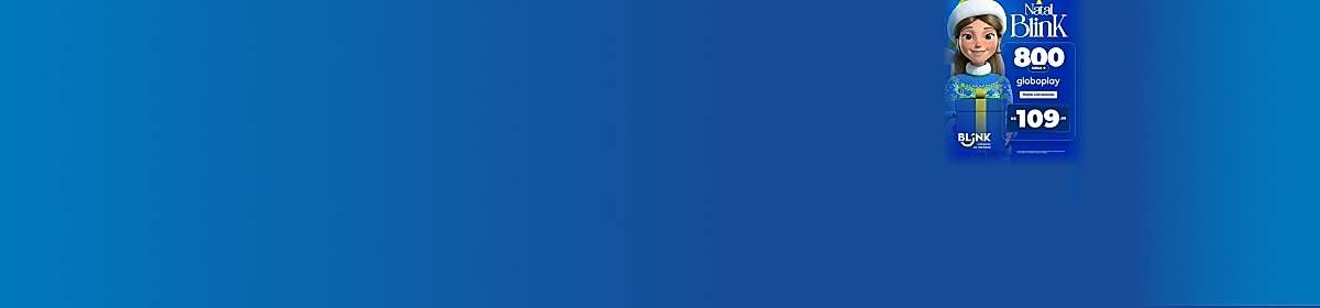 Imagem promocional da Blink com destaque para internet fibra óptica
