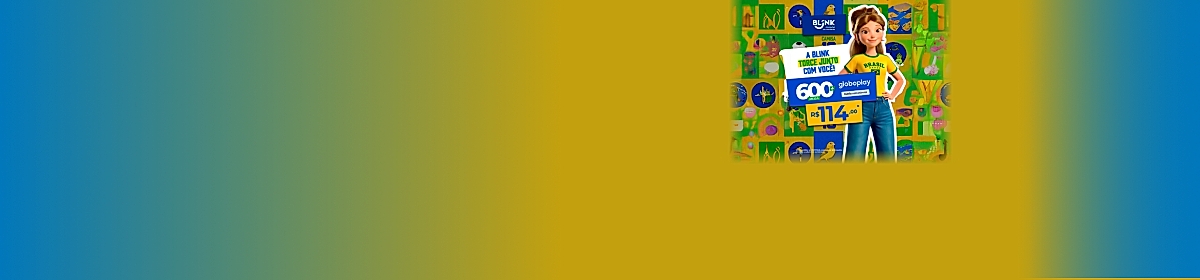 Imagem promocional da Blink com destaque para internet fibra óptica